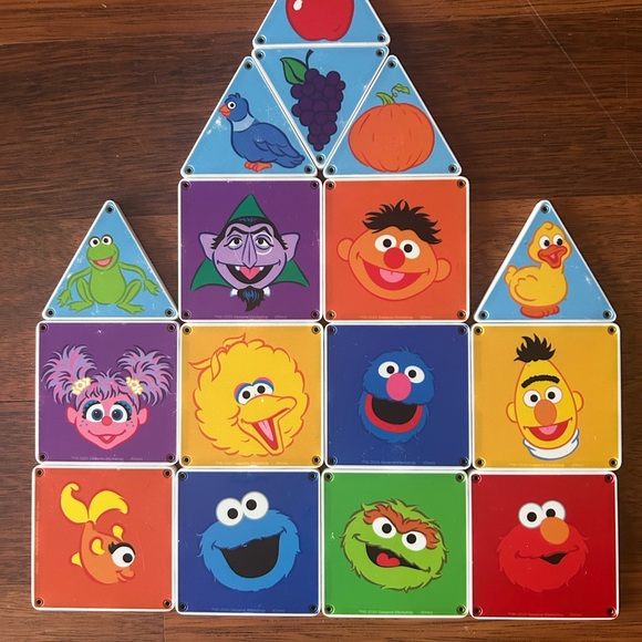 Other - Colorful Sesame Street Magnetic Tiles Set